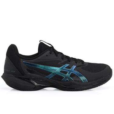 Imagem de Tênis Asics Solution Speed FF 3 - Clay Saibro - Night Preto e Azul Metal