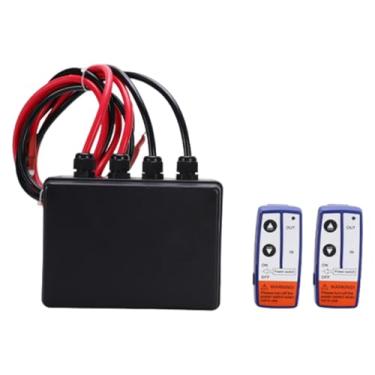 Imagem de predolo Caixa de controle de guincho 250A com bobina de cobre, substitui acessórios de guindaste por controle remoto sem fio DV12V para reboque de veículos