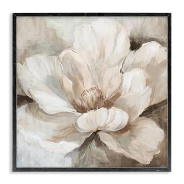 Imagem de Stupell Industries Design de arte giclée emoldurado em flor exuberante em branco preto por Nina Blue, 12 x 12