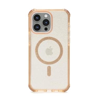 Imagem de Customic Capinha Case Capa para Celular iPhone 15 Pro Max (6.7”), Impactor Space Anti Impacto Proteção Militar 4 metros contra quedas, Compatível Mag-Safe, Transparente com Efeito Glitter