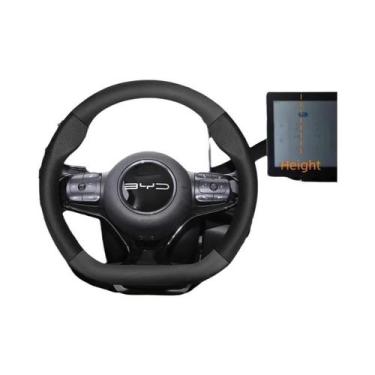 Imagem de Capa De Volante Em Couro Respirável Com Textura De Fibra De Carbono Fo