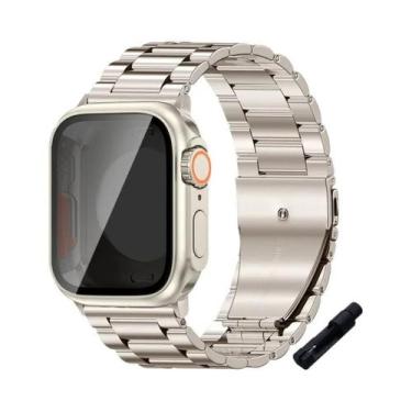 Imagem de Pulseira De Aço Inoxidável Para Apple Watch 45mm 41mm 40mm 44mm Bracel