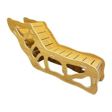 Imagem de Fenteer Escada para casa de hamster, esconderijos para casa de hamster, cama para hamster, brinquedo de exploração, acessórios para gaiola, habitat para, Pequeno