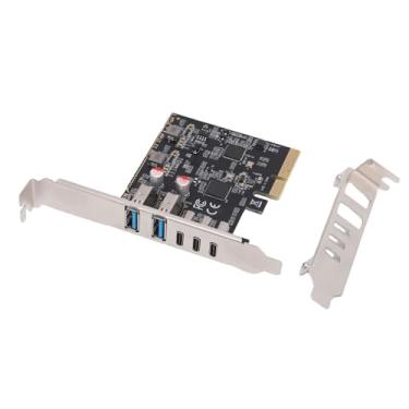 Imagem de GOWENIC PCIE para USB 3.2 Gen2 Expansion Card Com Largura de Banda de 10 Gbps, Placa PCI Express Com 3 Portas do Tipo C e 2, para Caixa de Comprimidos PC SSD Caixa