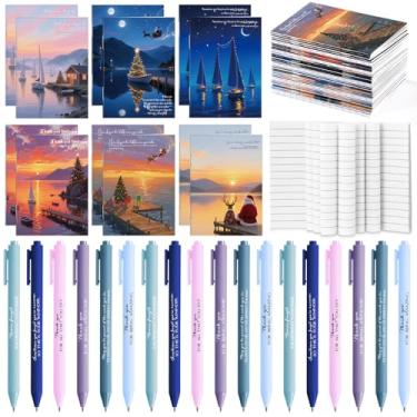 Imagem de Teling 60 conjuntos de blocos de notas de agradecimento de funcionários a granel com caneta esferográfica, bolso de diário para assistente médico, veterinário, técnico, professor, enfermeira, farmácia