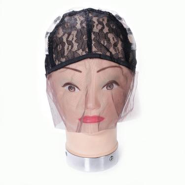 Imagem de Touca Com Tela Para Confecção De Peruca Front Lace Cor Preto