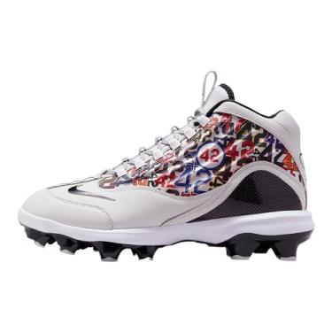 Imagem de Nike Griffey 2 MCS Jackie Robinson Day chuteiras de beisebol (HJ4509-001, pó de fóton/preto/branco/prata metálico), Pó de fóton/preto/branco/prata metálica, 43