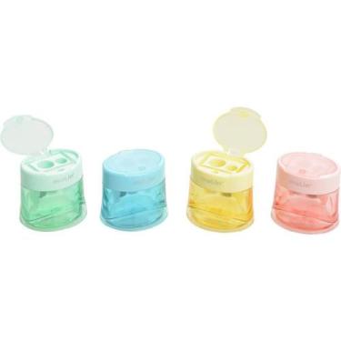 Imagem de Apontador com Deposito 2 Furos Space TONS Pastel NORMAL/JUMB - Molin