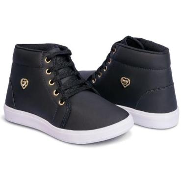 Imagem de Tênis Botinha Feminina Cano Curto Treino Moda Academia Casual - Leila 