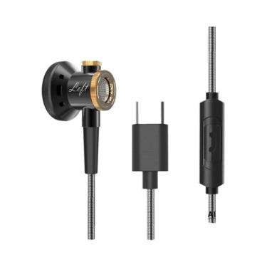 Imagem de Fones De Ouvido HiFi In-Ear Com Conector De 3.5mm Tipo-C, Fones De Ouv