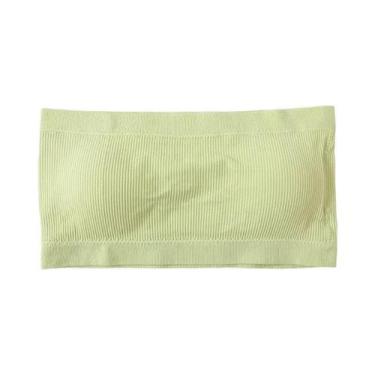 Imagem de Sutiã Bandeau Sem Alças E Sem Costura M-XL, Top Cropped Sem Arame Com 