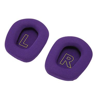Imagem de Luqeeg G733 Earpads Confortáveis ​​Almofadas de Substituição Respiráveis ​​para Fones de Ouvido para Audiófilos (Roxo)