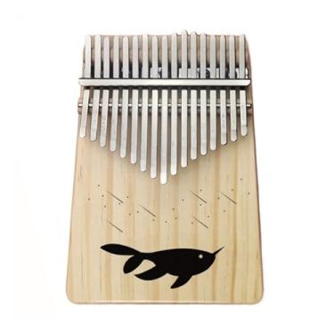 Imagem de Piano de polegar 17 notas Kalimba piano de dedo para iniciantes instrumento musical portátil kalimba profissional