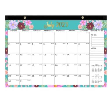 Imagem de Calendário 2023 2024 Agenda diária de parede para agendar agenda anual semanal mensal organizador de agenda para escritório em casa