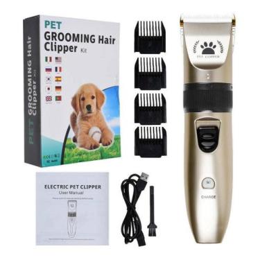 Imagem de Aparelho Tosador Aparador De Pets Profissional Silenciosa - Pet Groomi