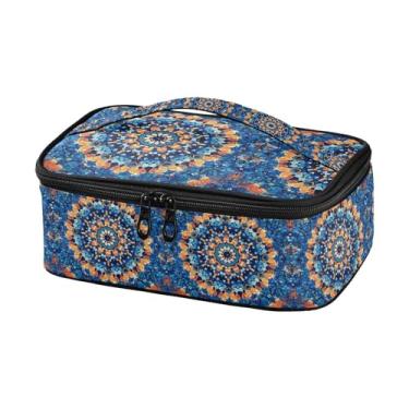 Imagem de GUIJI Lancheira clássica Mandala 2 isolada, lancheira à prova de vazamento para mulheres e homens, lancheira portátil para trabalho, piquenique, viagens