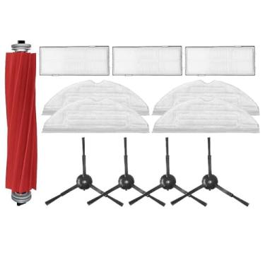 Imagem de Para peças de limpador G10 G10s Pro escova lateral principal pano limpeza rolo trapos