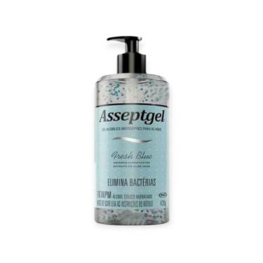 Imagem de Alcool gel higienizador asseptgel fresh blue 420g