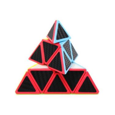 Imagem de Cubo Mágico Pirâmide Pyraminx Profissional Qiming Carbon - QIYI