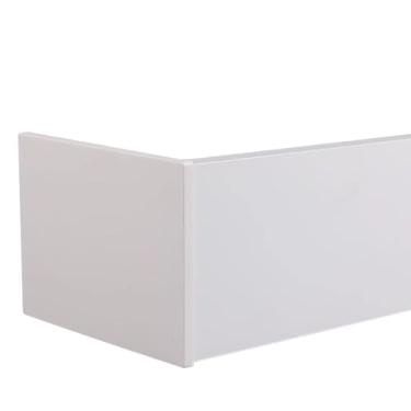 Imagem de Caixa de cortina de teto, 1,5 m - 6 m, sanefa blackout para janela, placa de trilho de cortina de chuveiro, 4 cores (branco, preto, cinza, bege) - comprimentos personalizados, decoração de casa