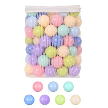 Imagem de GOGOSO Bolas de bola para crianças pequenas, cães, bebês, 5,5 cm, bola de brinquedo pastel para crianças, casa de salto, aniversário, barraca, festa, 100 peças, azul macaron