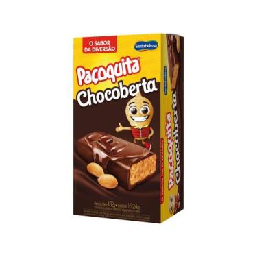 Imagem de Paçoca com Cobertura de Chocolate Santa Helena - Paçoquita Chocoberta 
