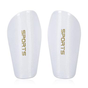 Imagem de Caneleiras de Futebol Capacete Impacto PP Amortecimento Espuma Confortável Equipamento Proteção para Adultos Jovens e Crianças