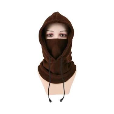 Imagem de Balaclava Unissex De Inverno À Prova De Vento Com Capuz De Malha E Cor