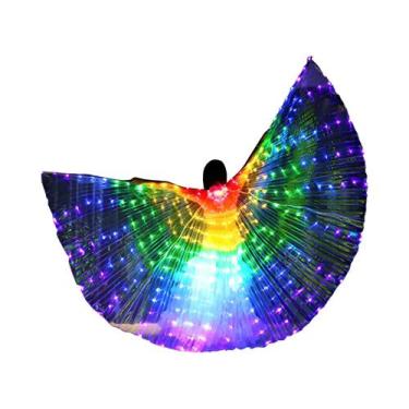 Imagem de Asas De Borboleta LED Brancas Para Dança Do Ventre, Fantasia De Anjo B
