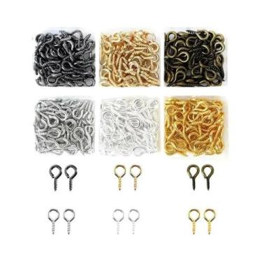 Imagem de Kit DIY Para Fazer Chaveiros Com Argola, Fecho Lagosta, Mosquetão Gira