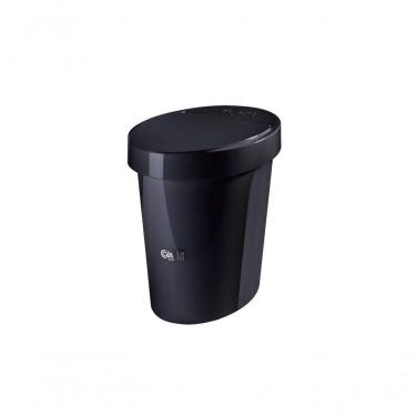 Imagem de Lixeira Oval Glass 26,2 X 18,4 X 24,6 Cm 5 L Preto Coza