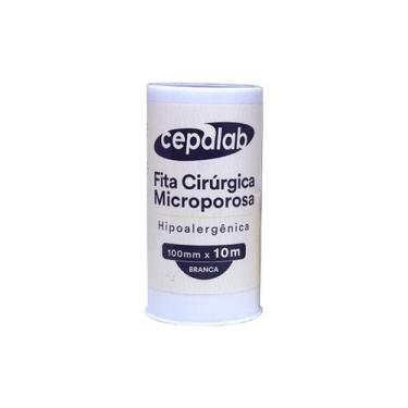 Imagem de Fita Cirúrgica Microporosa Cepalab Branca 100mm x 10m - Hipoalergênica