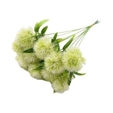 Imagem de Flores Artificiais De Dente-de-Leão Em Plástico Para Decoração De Casa