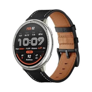 Imagem de Pulseira De Couro De 20mm 22mm Para Amazfit Active 2 Bip 6 5 3Pro/GTR 