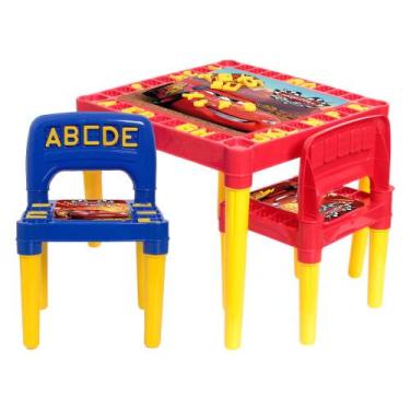 Imagem de Mesinha Infantil Com Cadeira Educativa Colorida Personagens - Toys 2u,