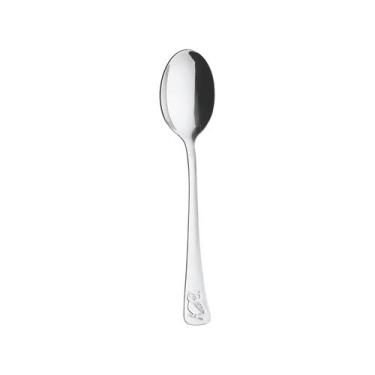 Imagem de Colher para Bebê Curvada Tramontina Baby Friends 63970010, Inox, Pássa