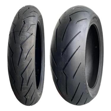 Imagem de Par Pneu Moto 120 70 r17 240 45 r17 Diablo Rosso 3 Pirelli