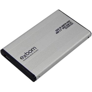 Imagem de Case Gaveta HD 2.5" Sata Alumínio Prata USB 2.0 Plug & Play Portátil E
