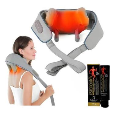Imagem de Massageador Pescoço Colete Inteligente Cervical Shiatsu+ Gel - MASSAGE
