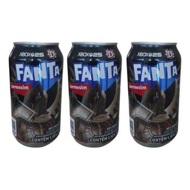 Imagem de Kit 3 Un Refrigerante Fanta Carmesin 350ml Novidade 2026