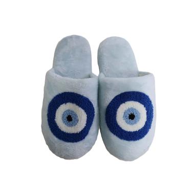 Imagem de Pantufa Feminina Olho Grego Azul Basic+ Nº 39/40
