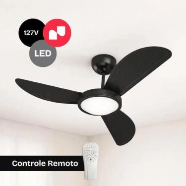 Imagem de Ventilador de Teto 96cm com LED Controle Remoto 127V 3 Velocidades Exa