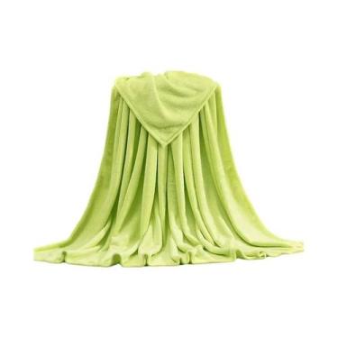 Imagem de Cobertor De Flanela Coral Azul E Rosa, Macio, Quente E Fino, Cobertura