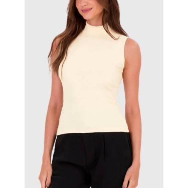 Imagem de Blusa Regata Malwee 1000117849 Feminina Gola Alta Ribana T. P/XGG-Feminino