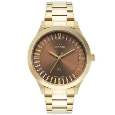 Imagem de Relógio Technos Feminino Brilho Dourado - 2036MQE/1M