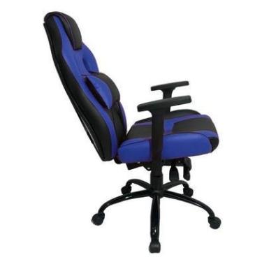 Imagem de Cadeira Gamer Design Office, Linha Gamer Racing, Com Almofada, Regulavel, Azul com Preto