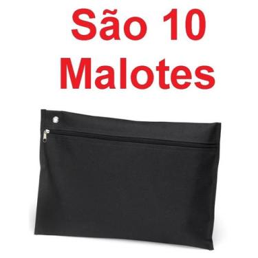 Imagem de Kit De 10 Malote Nylon 600 Para Escritório Contabilidade - NoBrand