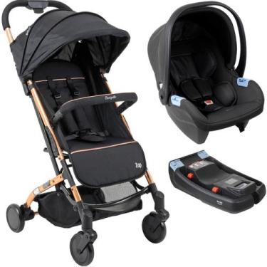 Imagem de Carrinho de Bebe Zap Burigotto Bebe Conforto Materna Base Metal Cobre