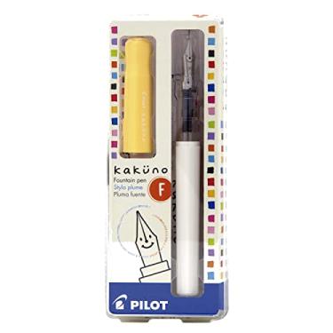 Imagem de Caneta Tinteiro Kakuno Ponta Fina Tampa Amarela