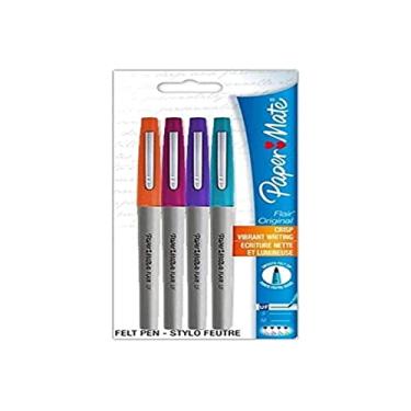Imagem de Canetas Papermate Flair Ultrafina Sort Fashion, Blister com 4 canetas, Paper Mate, 1833942, Sortidas